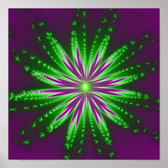 Flower Fractal Poster (Front)