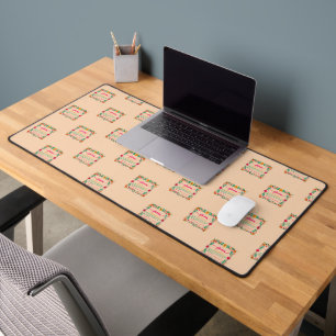 Flower Frame Glamma Grandma Grandmother Definition Desk Mat