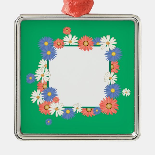 Flower frame metal tree decoration (Front)