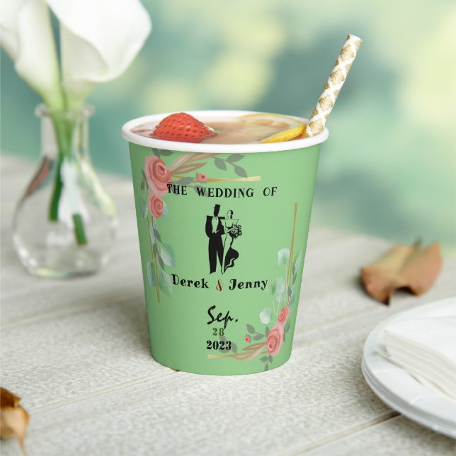 Flower frame  paper cups (Insitu)