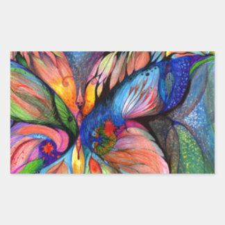 Flower from dreamland rectangular sticker