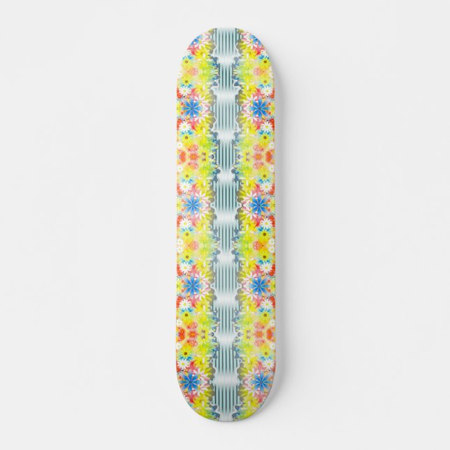 Flower Fusion (Skateboard Deck) Skateboard (Front)