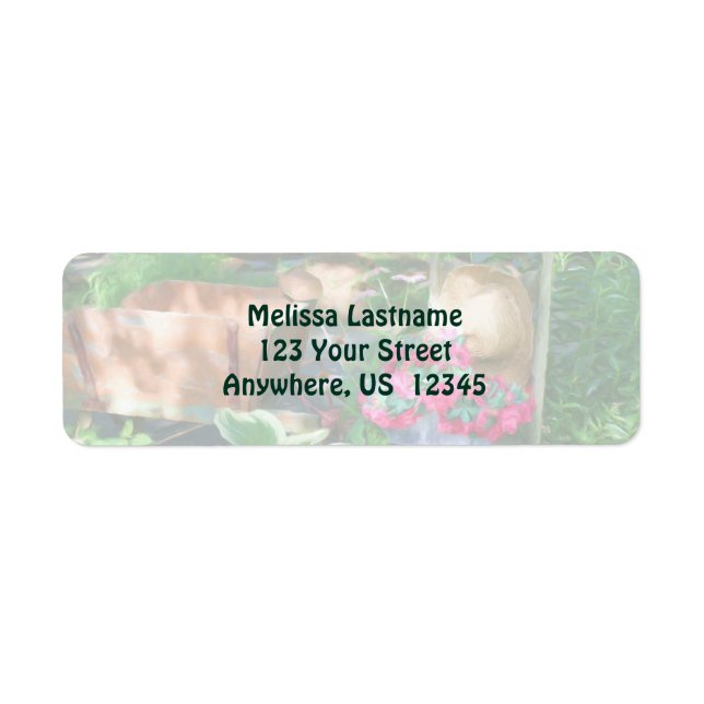 Flower Garden Arrangement Painting Address (Front)