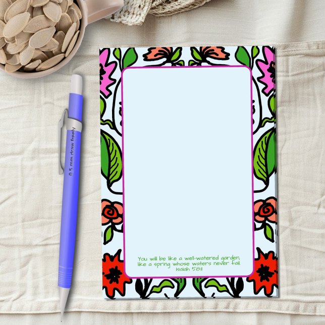 Flower Garden Art Custom Scripture Post-it Notes (Creator Uploaded)