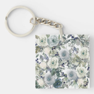 Flower Garden Art Key Ring
