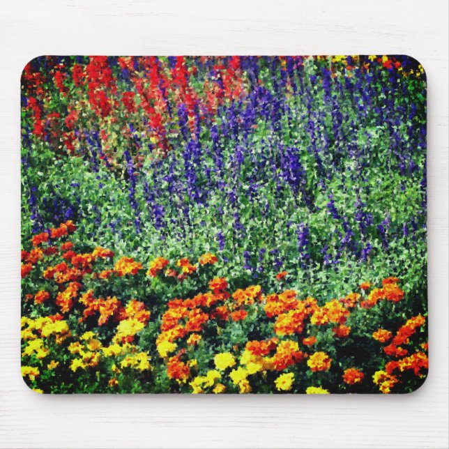 Flower Garden Art Painting Mouse Pad (Front)