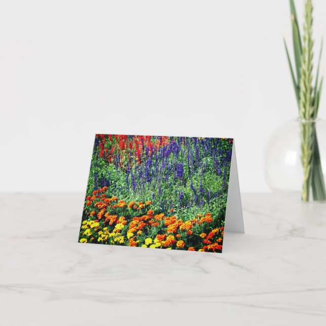 Flower Garden Beauty Customisable Note Card (Front)