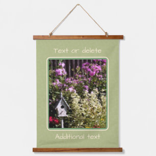 Flower Garden Birdhouse Painting Personalised Hanging Tapestry