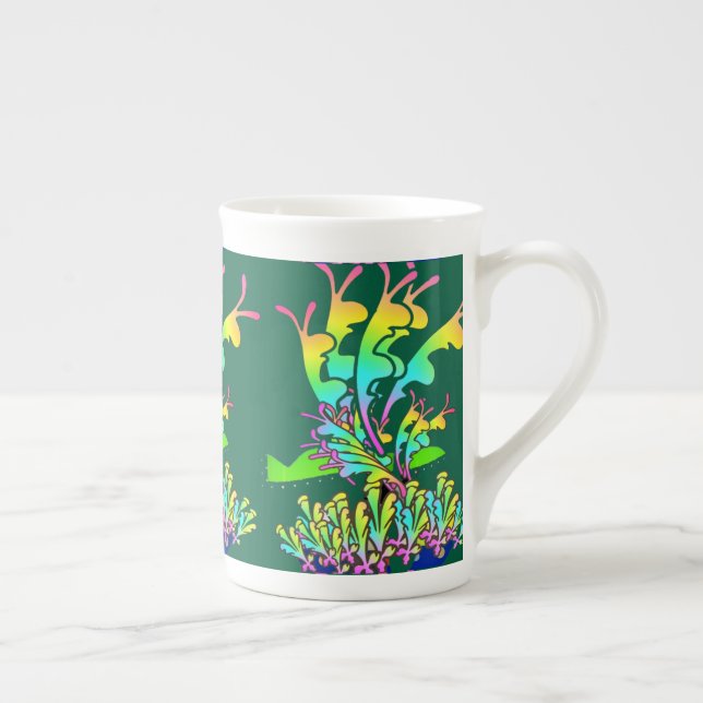 Flower Garden  Bone China Mug (Right)