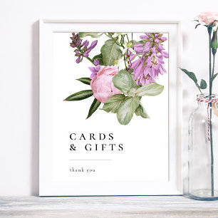 Flower Garden Bridal Shower Cards & Gifts Sign