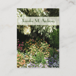 flower garden business card