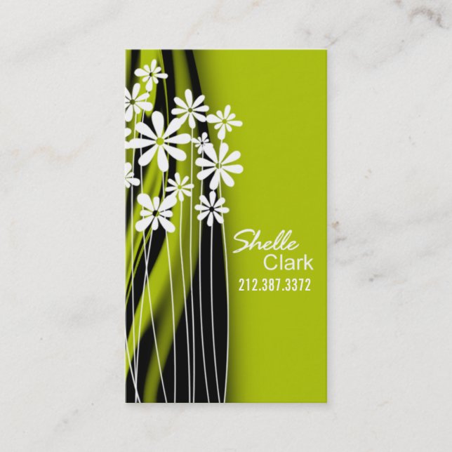 Flower Garden Business Card template (Front)