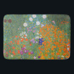 Flower Garden by Gustav Klimt Bath Mat<br><div class="desc">Beautiful colourful painting of a flower garden by Gustav Klimt. Amazing variations of colours and beautiful flowers fit just beautiful on many sorts of wonderful products and gift ideas.</div>