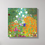 Flower Garden by Gustav Klimt Canvas Print<br><div class="desc">Bauerngarten / Flower Garden / Cottage Garden vintage art painted in 1905 by Austrian Symbolist & Art Nouveau Artist Gustav Klimt (1862-1918) fine art canvas print.</div>