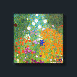 Flower Garden by Gustav Klimt Canvas Print<br><div class="desc">Bauerngarten / Flower Garden / Cottage Garden vintage art painted in 1905 by Austrian Symbolist & Art Nouveau Artist Gustav Klimt (1862-1918) fine art canvas print.</div>