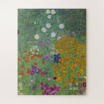 Flower Garden by Gustav Klimt Jigsaw Puzzle<br><div class="desc">Beautiful painting of a flower garden by Gustav Klimt. Visit our store to find more wonderful fine art puzzles and more Gustav Klimt puzzles!</div>
