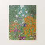 Flower Garden by Gustav Klimt Jigsaw Puzzle<br><div class="desc">Beautiful painting of a flower garden by Gustav Klimt. Visit our store to find more wonderful fine art puzzles and more Gustav Klimt puzzles!</div>