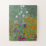 Flower Garden by Gustav Klimt Jigsaw Puzzle<br><div class="desc">Beautiful painting of a flower garden by Gustav Klimt. Visit our store to find more wonderful fine art puzzles and more Gustav Klimt puzzles!</div>
