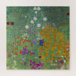 Flower Garden by Gustav Klimt Jigsaw Puzzle<br><div class="desc">Beautiful painting of a flower garden by Gustav Klimt. Visit our store to find more wonderful fine art puzzles and more Gustav Klimt puzzles!</div>
