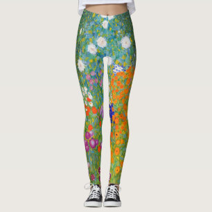 Flower Garden by Gustav Klimt Leggings