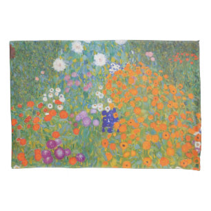 Flower Garden by Gustav Klimt Pillowcase