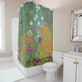 Flower Garden by Gustav Klimt Shower Curtain