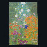 Flower Garden by Gustav Klimt Tea Towel<br><div class="desc">Please visit my store for more interesting design and more colour choice.
=> zazzle.com/colorfulworld*</div>