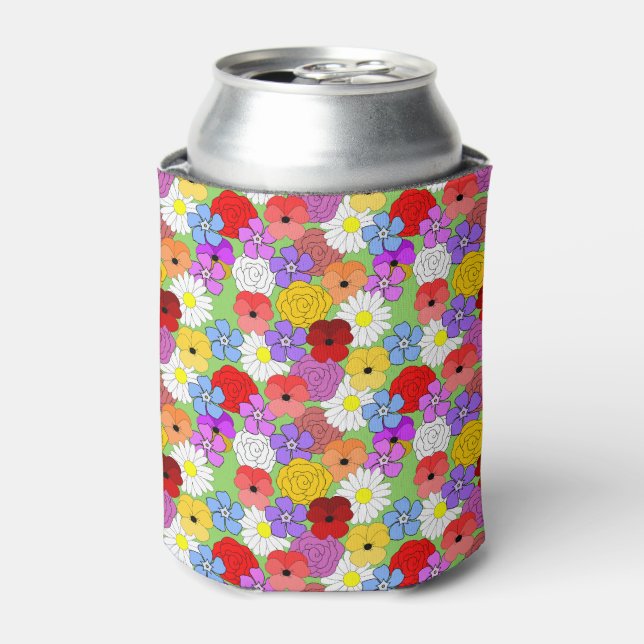 Flower Garden  Can Cooler (Can Front)