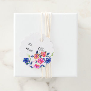 Flower Garden Favour Tags