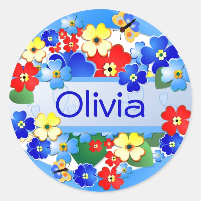 Flower Garden ~ Gift Sticker (Front)