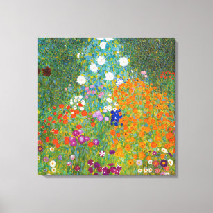 Flower Garden   Gustav Klimt Canvas Print