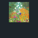 Flower Garden | Gustav Klimt Canvas Print<br><div class="desc">Flower Garden (1905-1907) by Austrian artist Gustav Klimt is a vibrant masterpiece of early 20th-century art. This lush, impressionistic scene bursts with colourful blossoms in a mesmerising tapestry of nature, reflecting Klimt’s decorative style and love for floral motifs. The painting’s rich textures and intricate details make it a timeless choice...</div>
