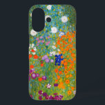 Flower Garden | Gustav Klimt iPhone 16 Case<br><div class="desc">Flower Garden (1905-1907) by Austrian artist Gustav Klimt. Original fine art painting is oil on canvas featuring a bright abstract landscape of colourful flowers. 

Use the design tools to add custom text or personalise the image.</div>