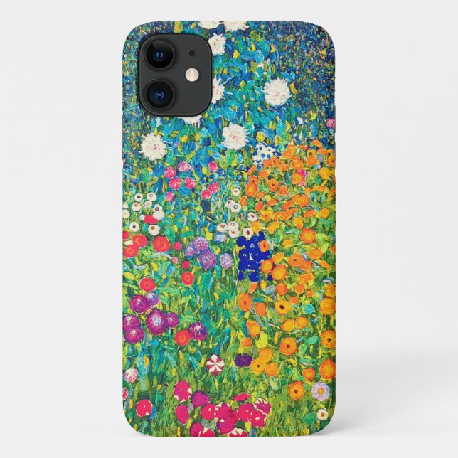 Flower Garden, Gustav Klimt Case-Mate iPhone Case (Back)