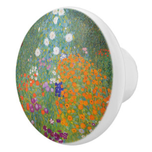 Flower Garden (Gustav Klimt) Ceramic Knob