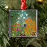 Flower Garden | Gustav Klimt Metal Tree Decoration<br><div class="desc">Flower Garden (1905-1907) by Austrian artist Gustav Klimt. Original fine art painting is oil on canvas featuring a bright abstract landscape of colourful flowers. 

Use the design tools to add custom text or personalise the image.</div>