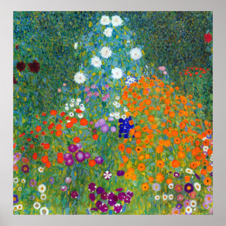Flower Garden, Gustav Klimt Poster