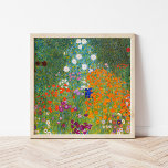 Flower Garden | Gustav Klimt Poster<br><div class="desc">Flower Garden (1905-1907) by Austrian artist Gustav Klimt is a vibrant masterpiece of early 20th-century art. This lush, impressionistic scene bursts with colorful blossoms in a mesmerizing tapestry of nature, reflecting Klimt’s decorative style and love for floral motifs. The painting’s rich textures and intricate details make it a timeless choice...</div>