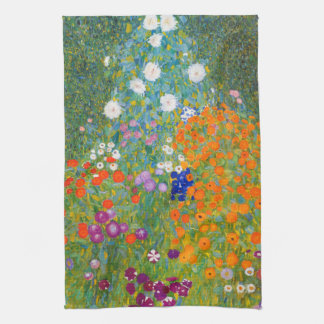 Flower Garden | Gustav Klimt Tea Towel