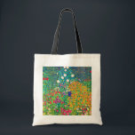 Flower Garden, Gustav Klimt Tote Bag<br><div class="desc">Gustav Klimt (July 14, 1862 – February 6, 1918) was an Austrian symbolist painter and one of the most prominent members of the Vienna Secession movement. Klimt is noted for his paintings, murals, sketches, and other objets d'art. In addition to his figurative works, which include allegories and portraits, he painted...</div>