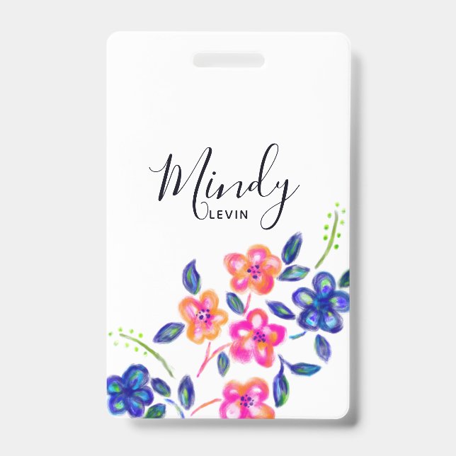 Flower Garden ID Badge (Front)