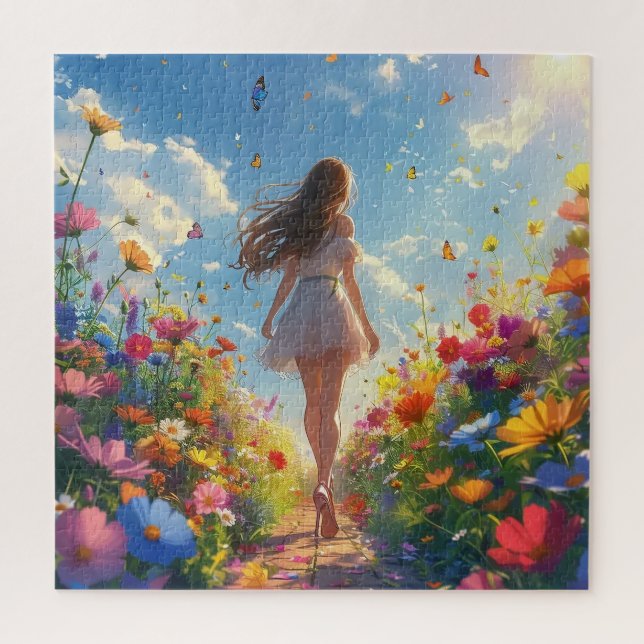 Flower Garden Jigsaw Puzzle (Vertical)