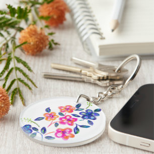 Flower Garden Key Ring