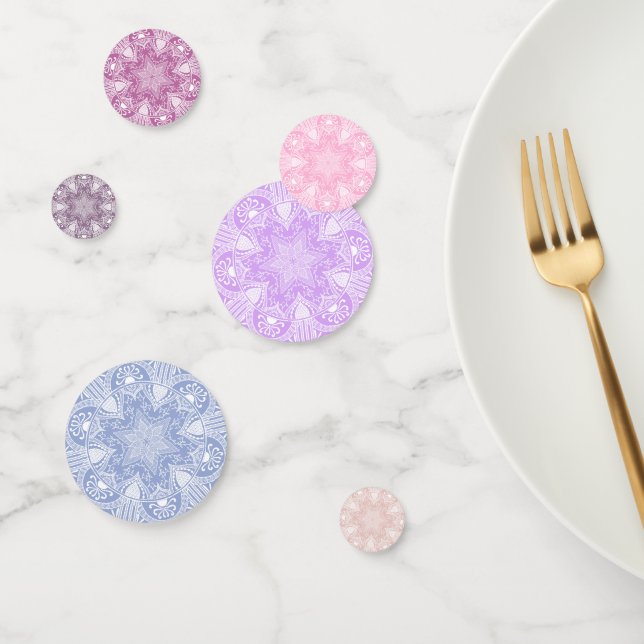 Flower Garden Mandala Confetti (Group)