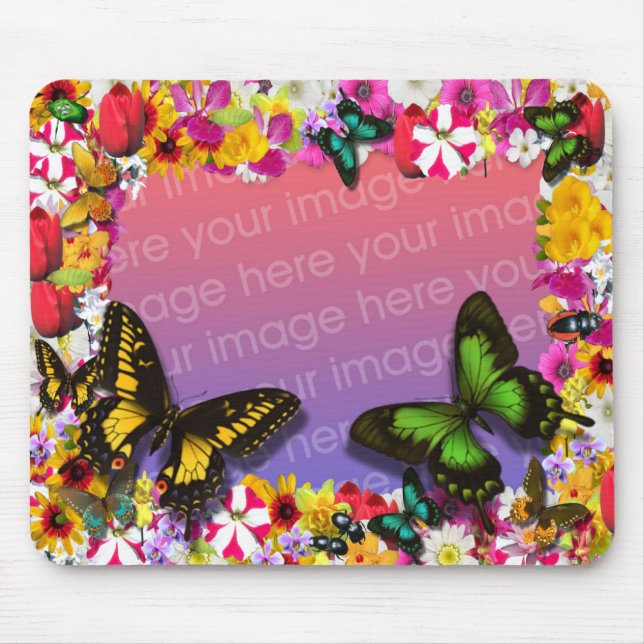 Flower Garden Mouse Pad (Front)