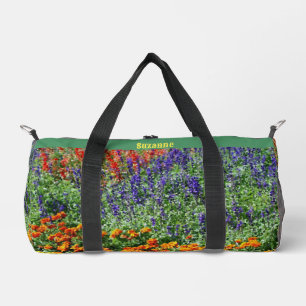 Flower Garden Painting Personalised Duffle Bag