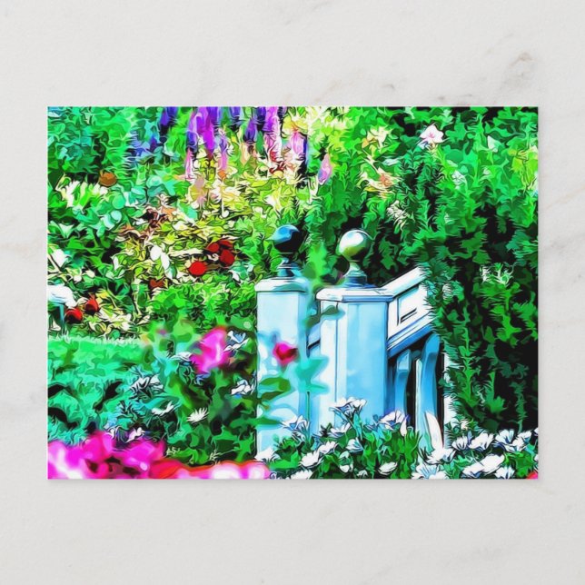 Flower Garden Paradise Postcard (Front)