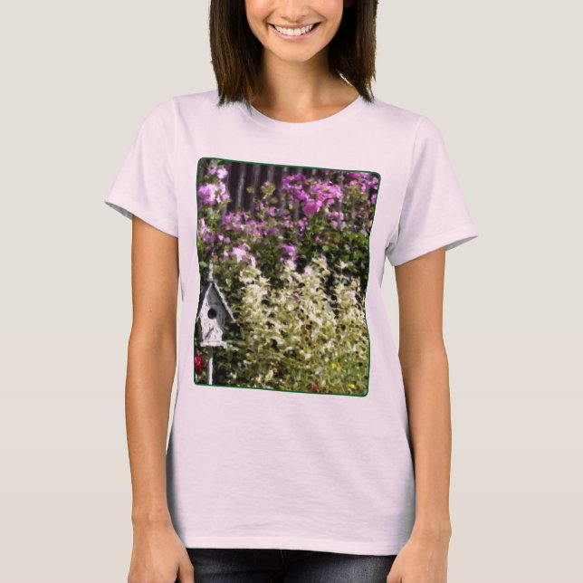 Flower Garden Pastel Painting T-Shirt (Front)