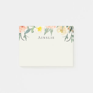 Flower Garden Personalised Post-it Notes