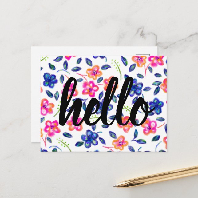Flower Garden Postcard (Front/Back In Situ)